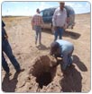 Extraen agua a 400m de profundidad