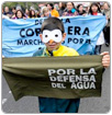 Chilenos se apoderan de las calles en favor del agua