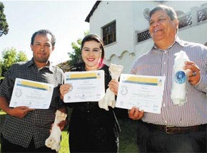 Claudia Lucía Prieto, Eliu Rodríguez y José Refugio Parga