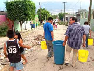 Después de cinco días, ya va a regresar el agua