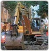 Fuga de agua por obras de Metrobús