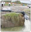 Rebombean agua en canal abastecedor de COMAPA Valle Hermoso