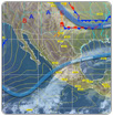 Alertan por lluvias en el sureste del país