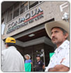 Protestan en Conagua de Guadalajara por agua tóxica