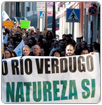 Manifestación contra el trasvase de agua del río Verdugo a Vigo